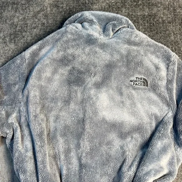 The North Face Women's Large Gray Pink Cancer Awareness Fleece Jacket Zip - Picture 9 of 11